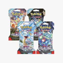 Pokemon TCG: Stellar Crown Sleeved Booster Packs *FACTORY SEALED*