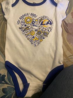 Rams baby onesie  size 3-6 infant