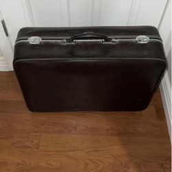 The Wallstreeter By Earhart Brown Leather Suitcase