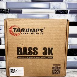 Taramps Bass 3k 1 Channel 1 Ohm 3000 watts RMS Class D Amplifier Monoblock