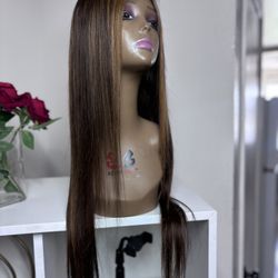 Straight Wig 26 Inch Human Hair
