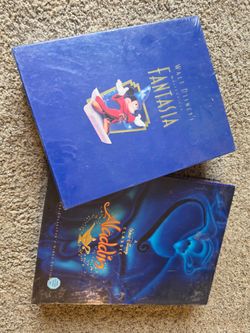Disney Fantasia & Aladdin VHS Collector's Editions