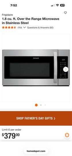 Brand new in box, Over the Range Microwave in Stainless Steel