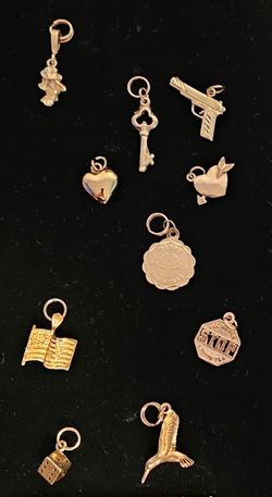 14k Solid Gold Pendants/Charms