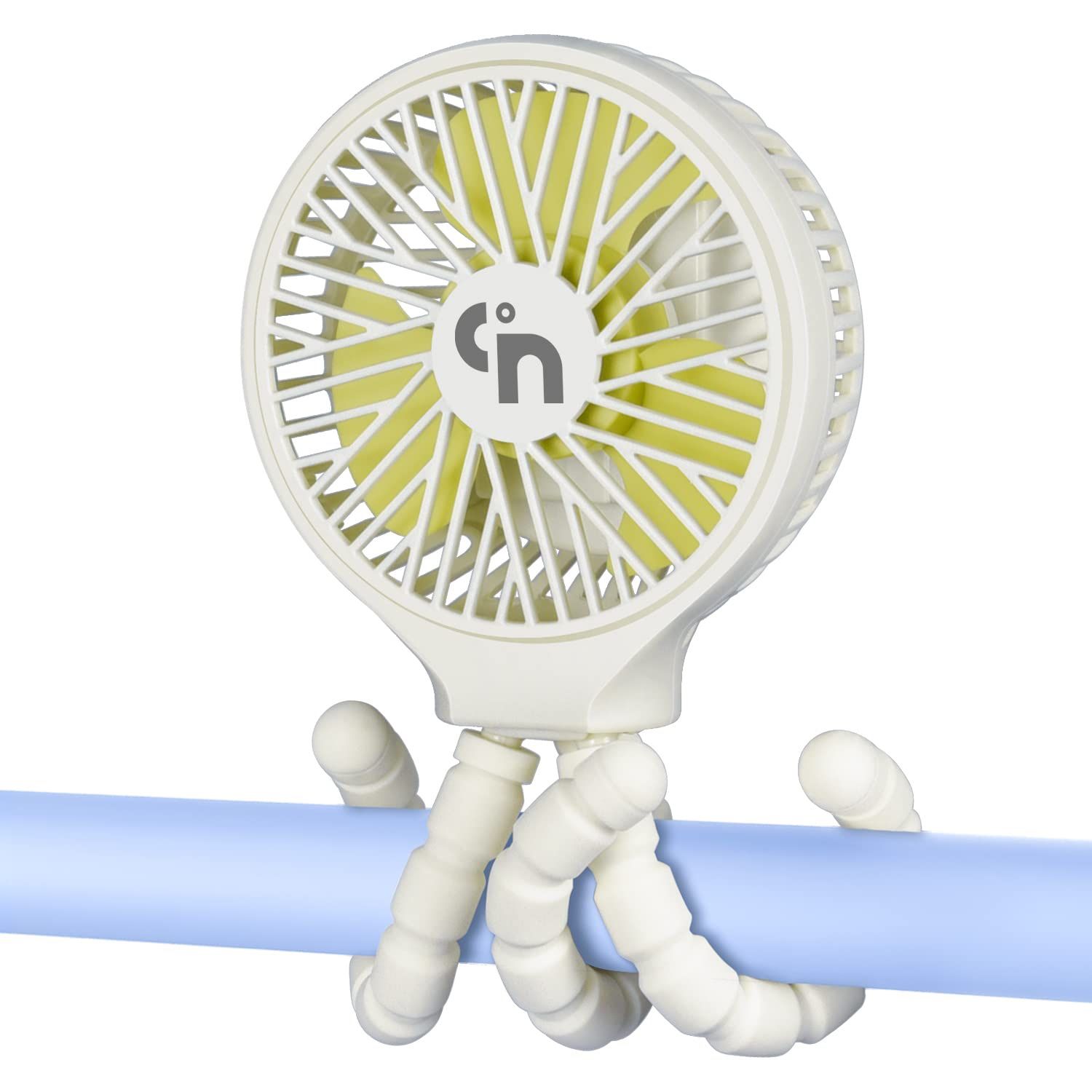 WiHoo Stroller Fan Clip On for Baby 5200mAh Battery Operated Fan Portable Fan Rechargeable Mini Handheld Car Seat Fan Small USB Desk Personal Fan for