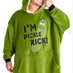 Pickle Rick Blanket Hoodie