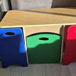Wooden Kids Play Table