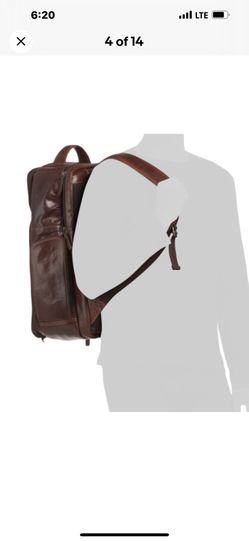 Authentic Carry On Backpack In Buffalo Real Leather
