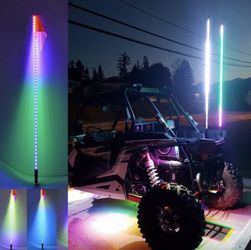 6ft *Chasing Whip * -RGB -LED WHIP ATV UTV JEEP