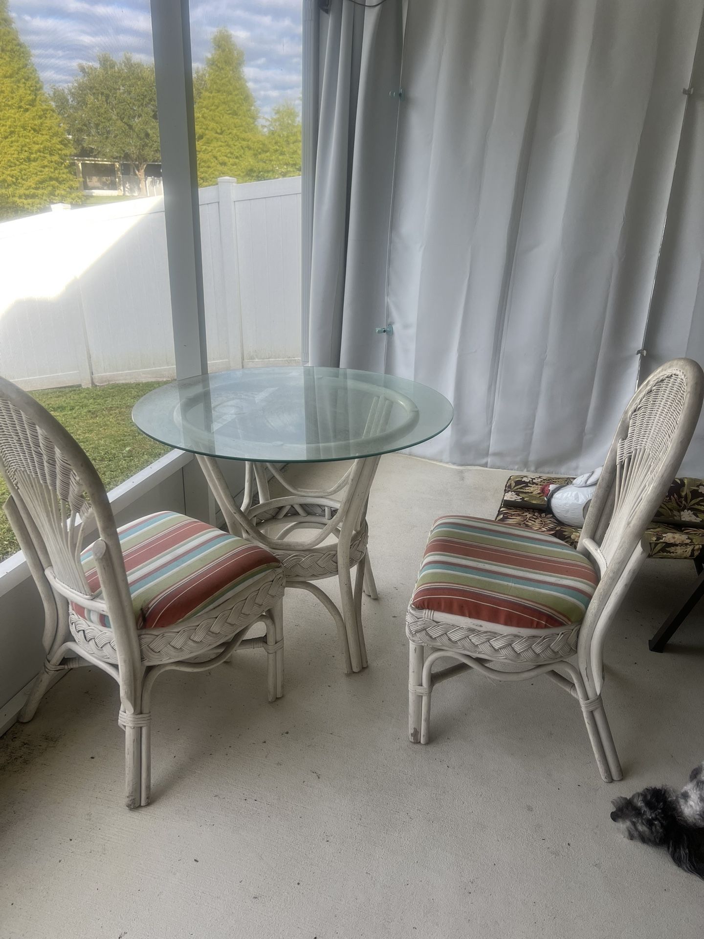 Wicker Bistro Patio Set 