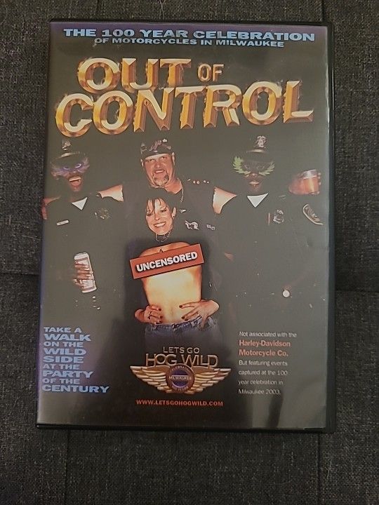 Out of Control - Let's Go Hog Wild Harley-Davidson 100 Year Celebration DVD New