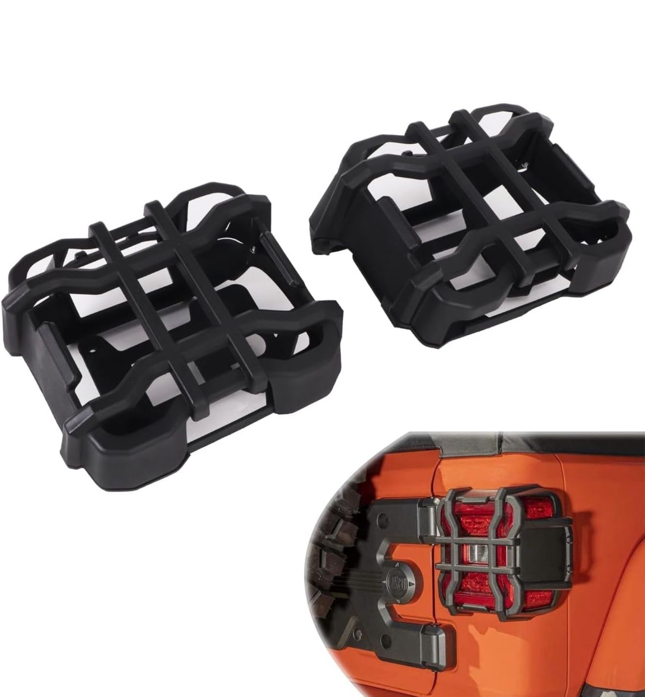 2018-2024 Jeep Wrangler JL/JLU, for Jeep JL Tail Light Cover Trim fit LED Accessories for Factory OE LED Tail Lights