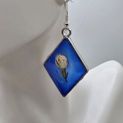 Dried Jasmine Flower Earrings 