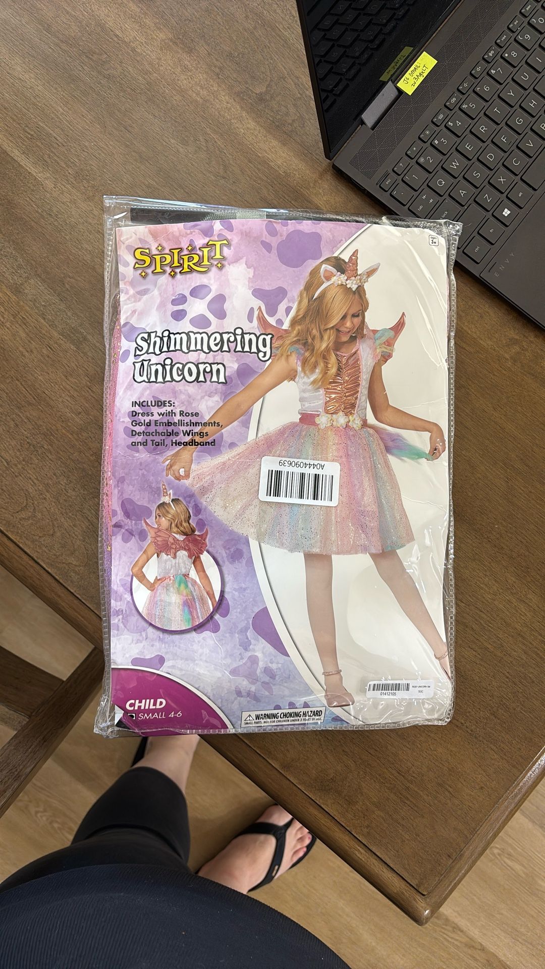 BRAND NEW GIRLS UNICORN COSTUME SMALL
