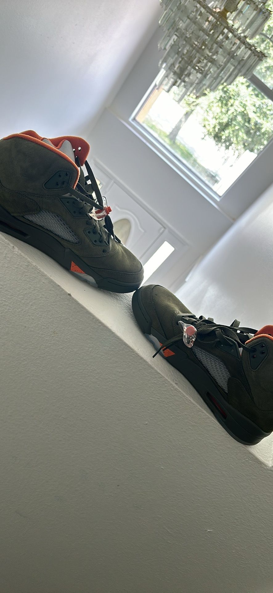 Retro Jordan 5s (olives) Sz 10