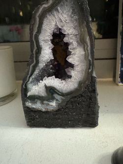 Natural Amethyst Geode Crystal Cathedral – Large Decorative Piece
