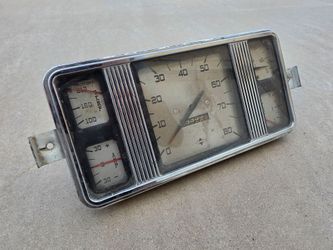 OEM 1937 to 1940 International Pickup Truck Instrument Gauge Cluster Assy