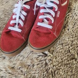 Vans red size 4