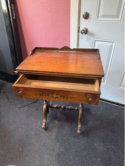 Wooden Side Desk/Table With Drawer