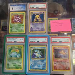 Pokemon psa vintage base 1st holo misprint psa 9