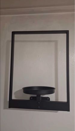 Black plant pot Wall Frame TWO PIECES