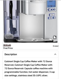 New Cuisinart coffee maker