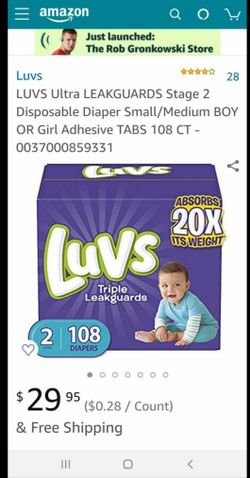 Luvs Diapers - 222 TOTAL: 108 count box, 40 count bag + 74 extras, size 2