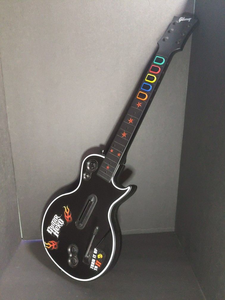 Red Octane PS3 Guitar Hero Wifeless Les Paul Gibson 95121.805 No Dongle
