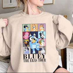 Bluey Eras Tour Shirt | Bluey Family Shirt | Bluey Cartoon Shirt | Bluey Birthday Party Shirt | Bluey Heeler Shirt | Eras Tour Bluey