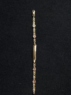 14K Gold Flower Bracelet