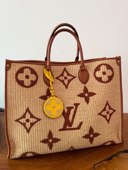 Louis Vuitton monogram raffia onthego MM