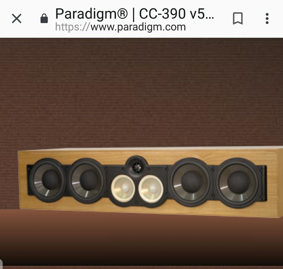 Paradigm reference CC 390 v5 center speaker