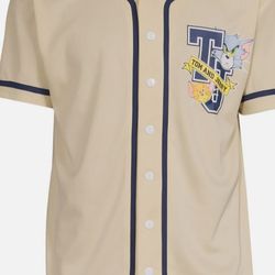 tom & jerry beige baseball jersey xl brand new