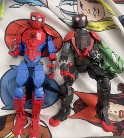 spiderman figure legos built