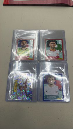 Saleem Obaid, Callum McCwatt , Aziz behick & Panini Stickers 2026 world cups