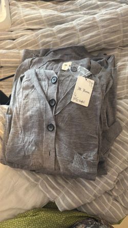 (6) grey M. Rena cardigans for women