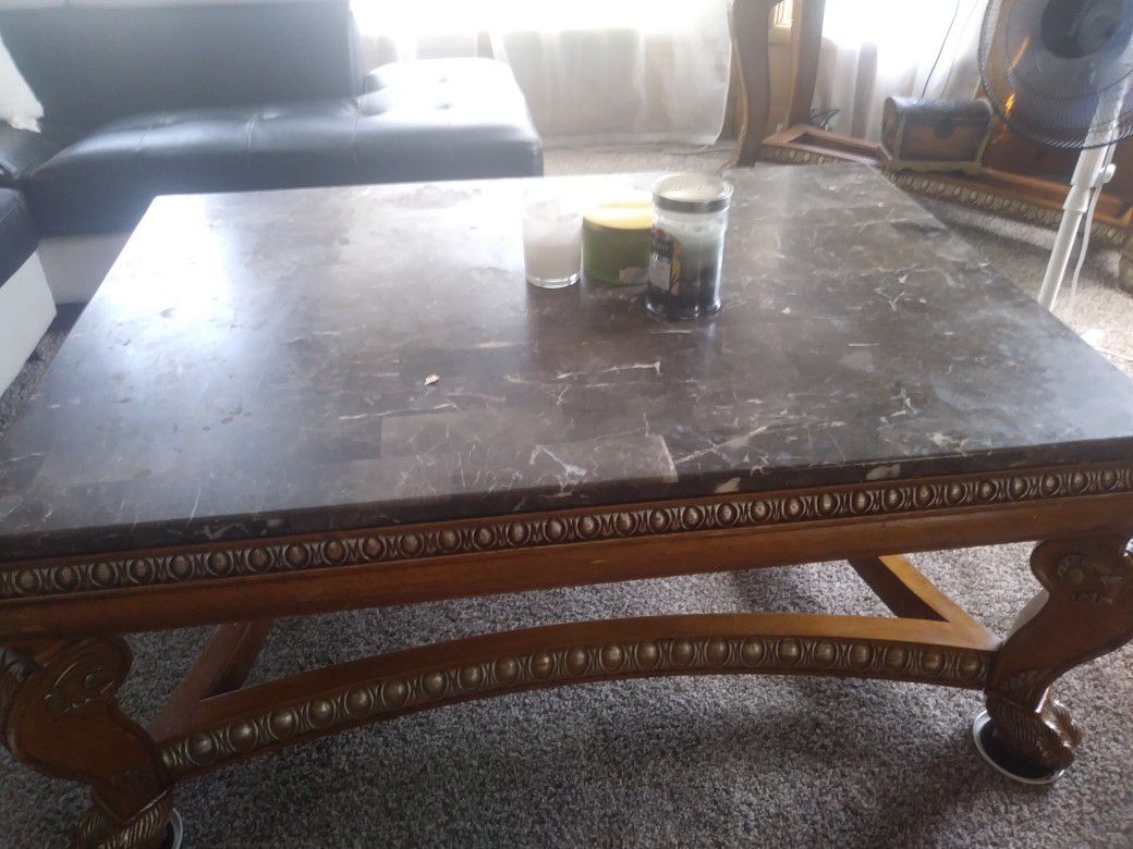3 marble table