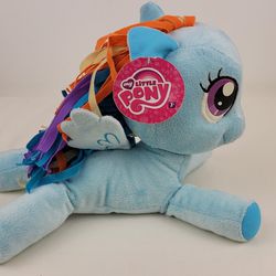 My Little Pony Rainbow Dash 10" Plush Hasbro Fundrise Blue Stuffed Toy 2016