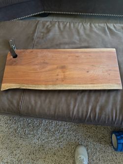 Live Edge Wood Serving Board with Handle