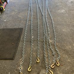 3/8” X 20’ Tie Down/ Log/ Towing Chains 