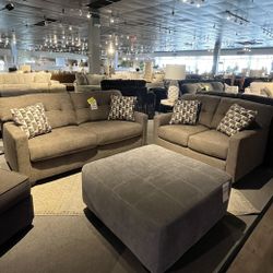Brown Sofa And Loveseat