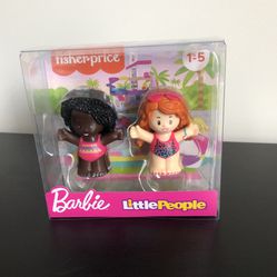 New! Fisher-Price Little People Barbie Swimming Figure Pack, 2 Characters for Toddlers