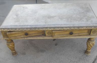 Marble coffee table