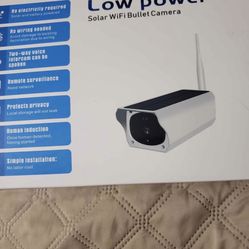 Solar Powered 1080P HD WiFi Low Power IP Camera Wireless Surveillance IR Camera for Outdoor Homes Business  