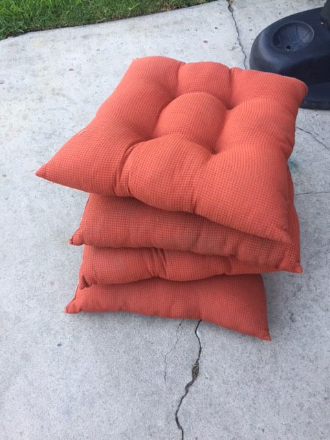 Orange Seat Cushion Pillows