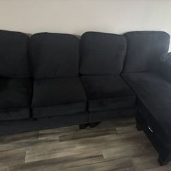 Black Apartment Size Couch