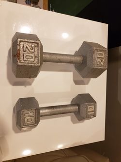Dumbell 10 lbs. And 20lbs. Weight Exercise