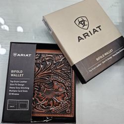 Mens ARIAT Leather Wallet NEW