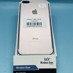 On Sale Unlocked iPhone 7+ 32gb 