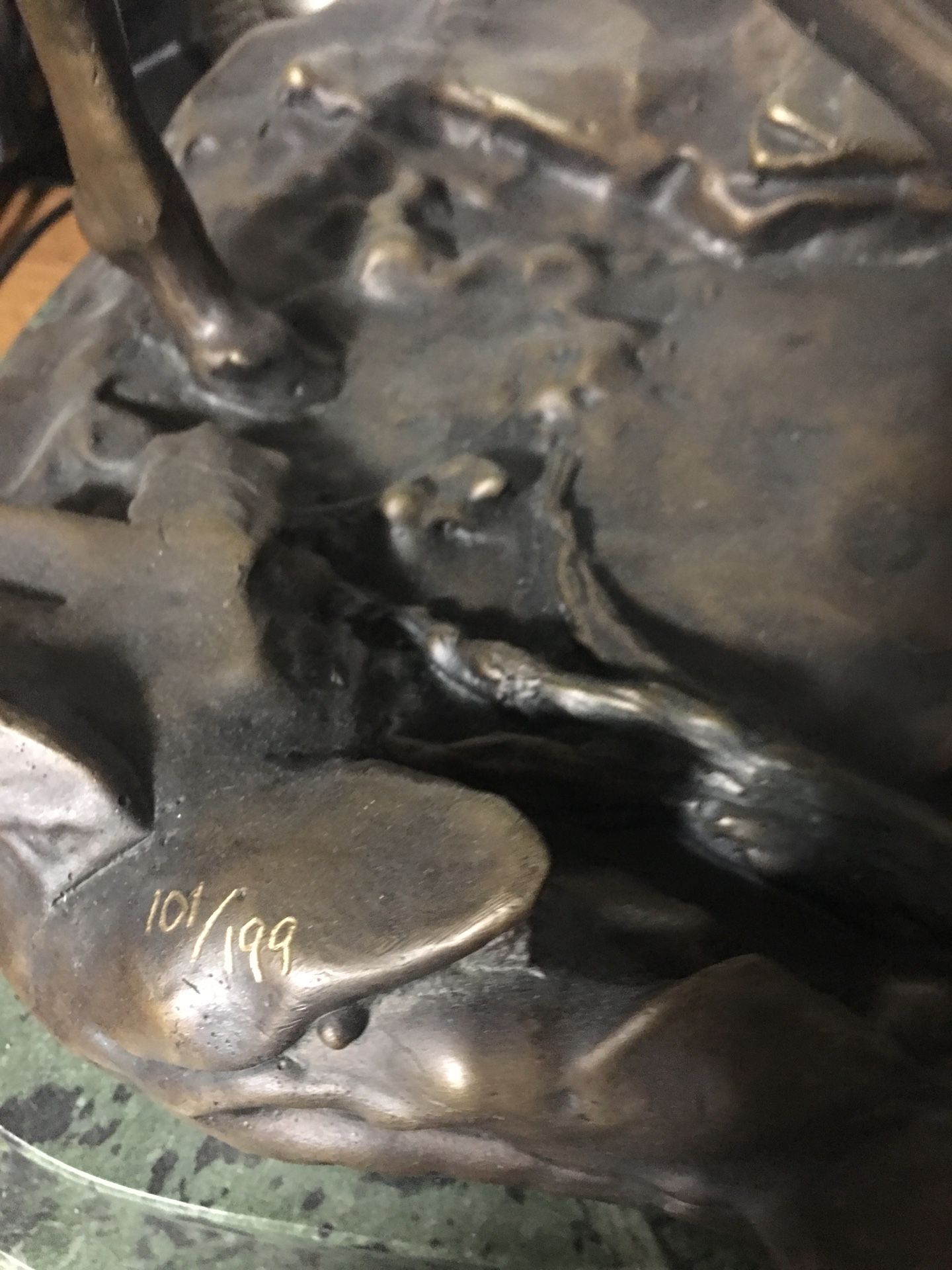 Solid BRONZE sculpture by DELIER